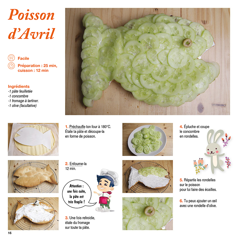 livre de recettes pour les enfants en pas à pas